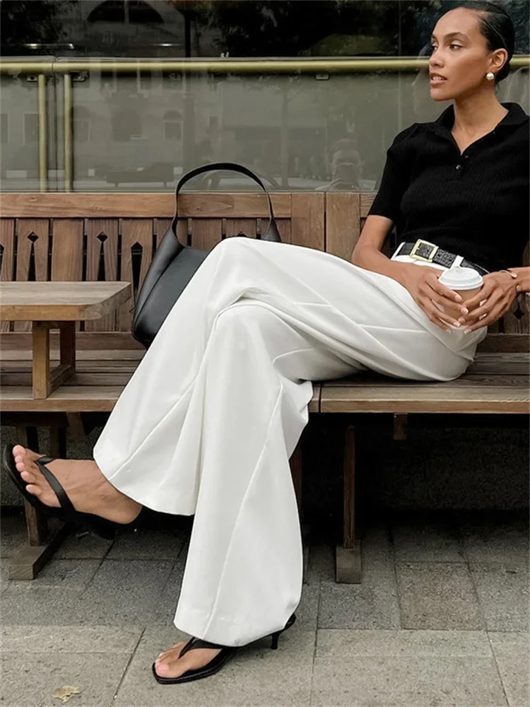 Mason Luxe Wide Leg Pants - Image 3