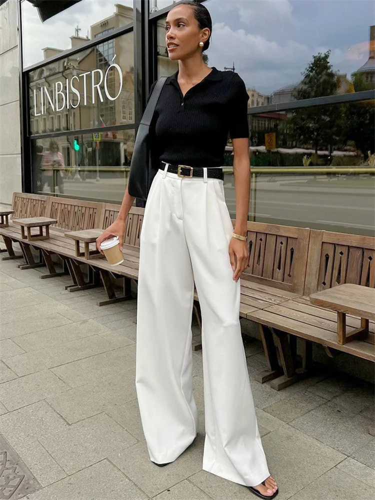 Mason Luxe Wide Leg Pants - Image 8