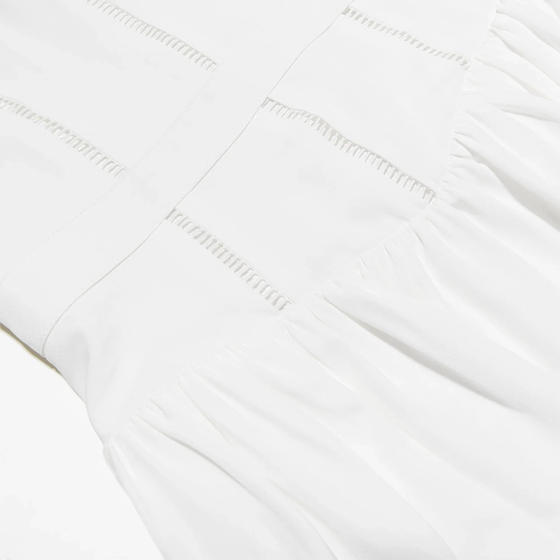 Maura Classic White Flare Dress - Image 22