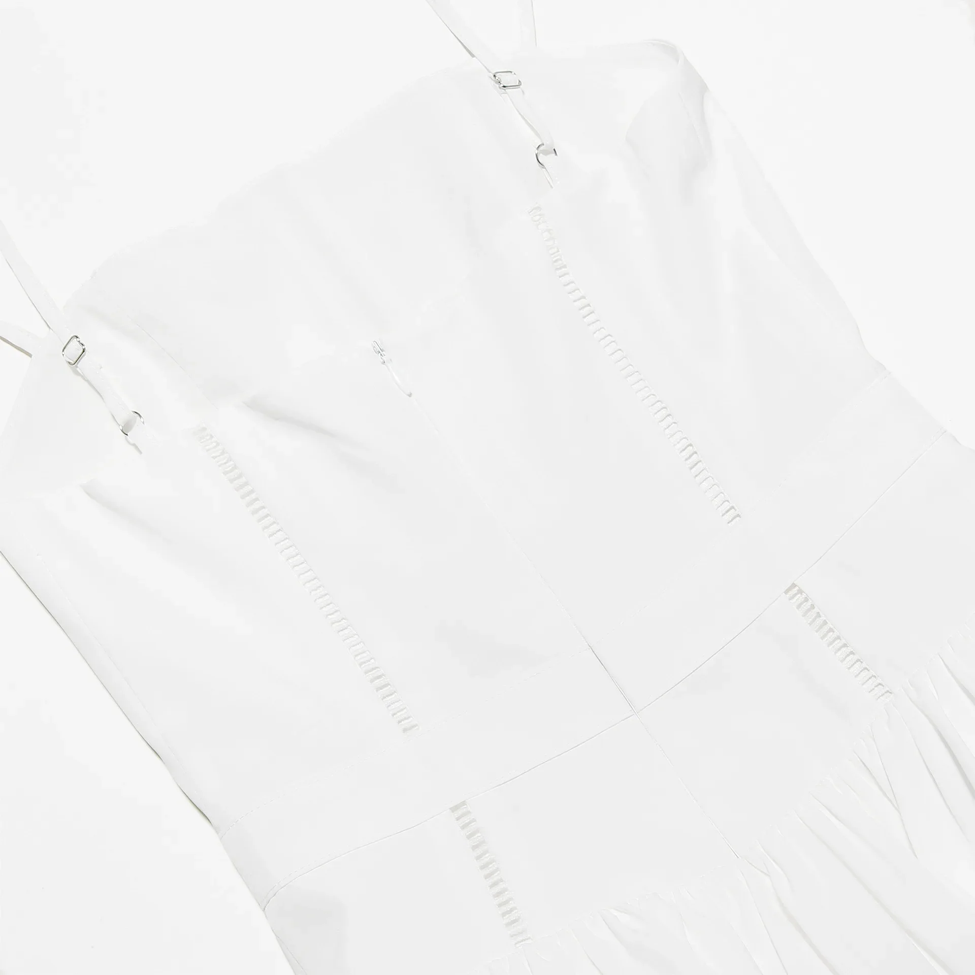 Maura Classic White Flare Dress - Image 23