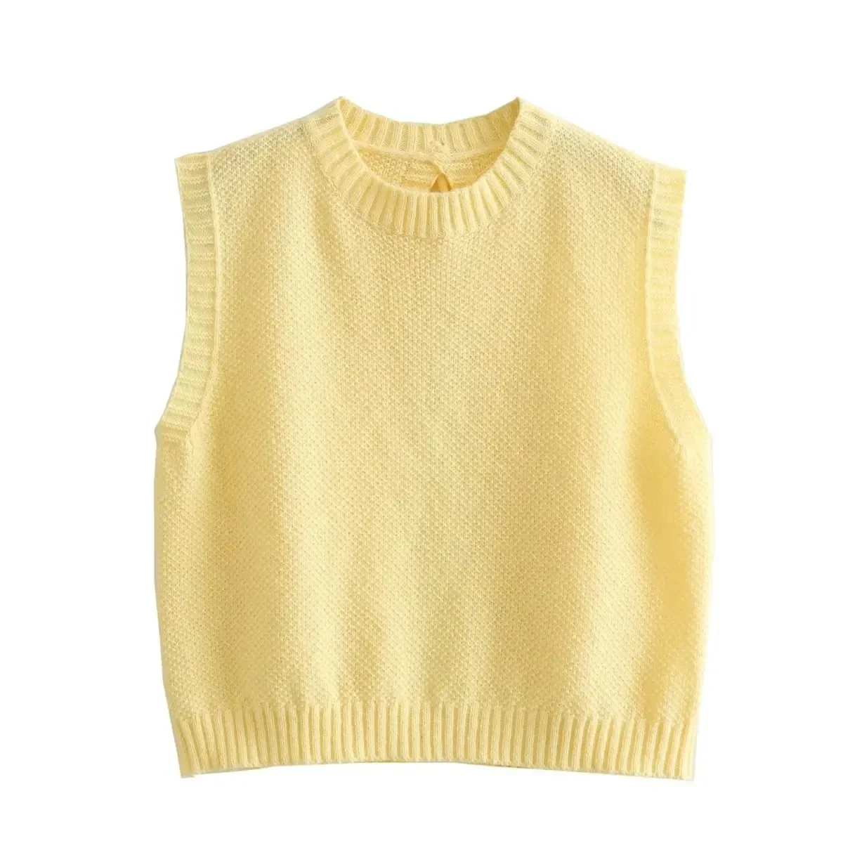 Mellow Marigold Backless Knit Top - Image 5