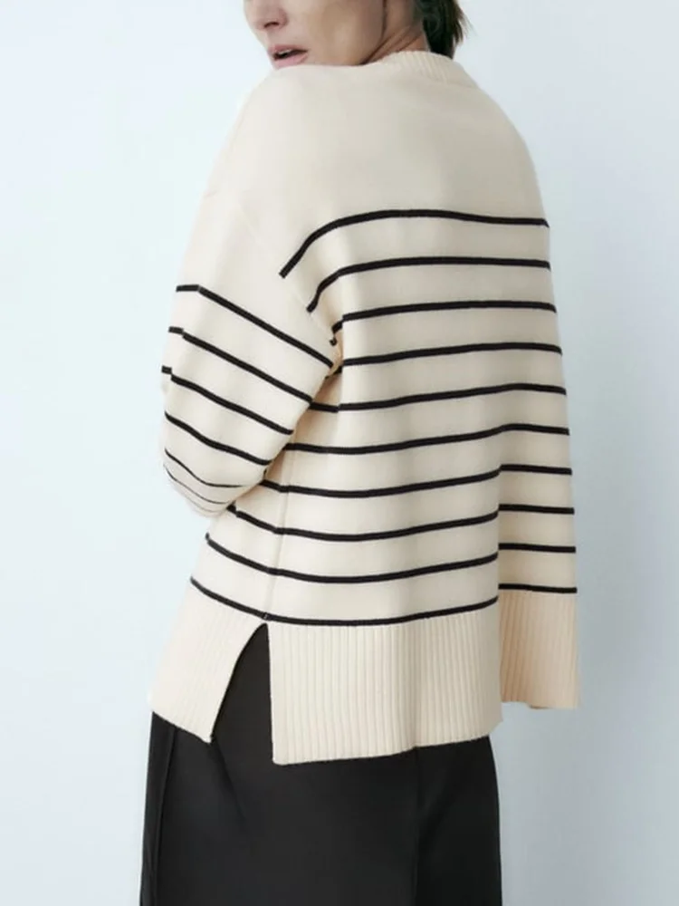 Merna Baggy Stripe Knitted Pullover - Image 5