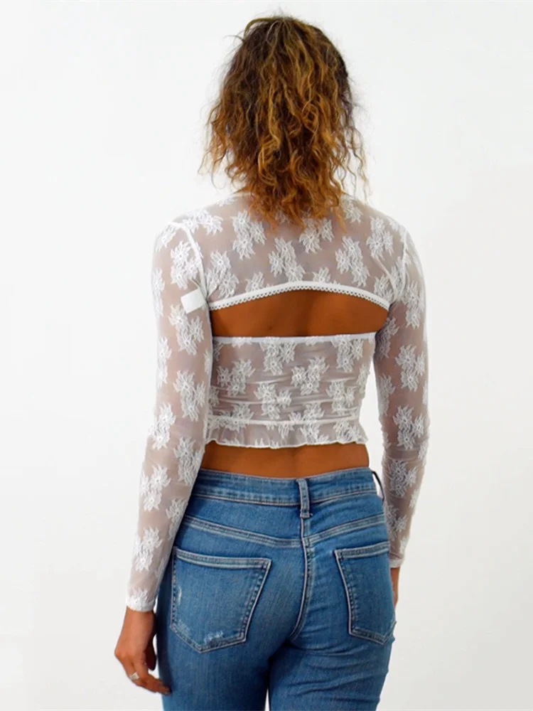 Meshed Petals Lace Top - Image 11