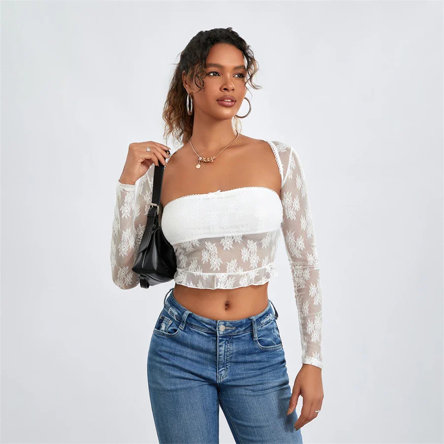 Meshed Petals Lace Top - Image 12