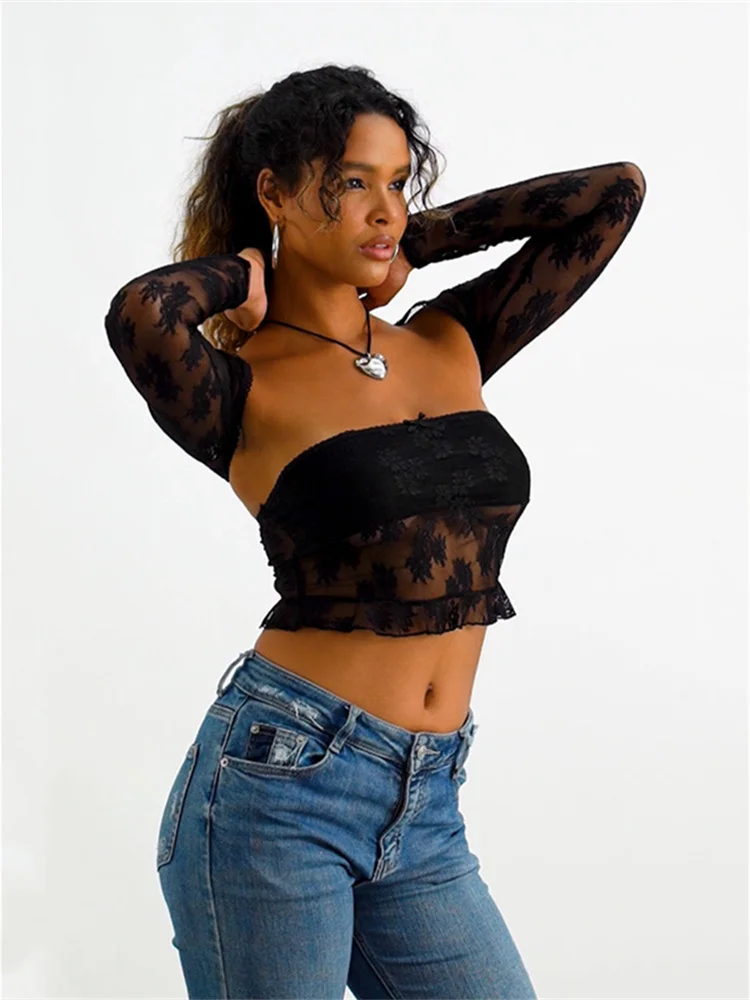 Meshed Petals Lace Top - Image 5