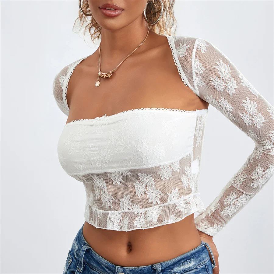 Meshed Petals Lace Top - Image 8
