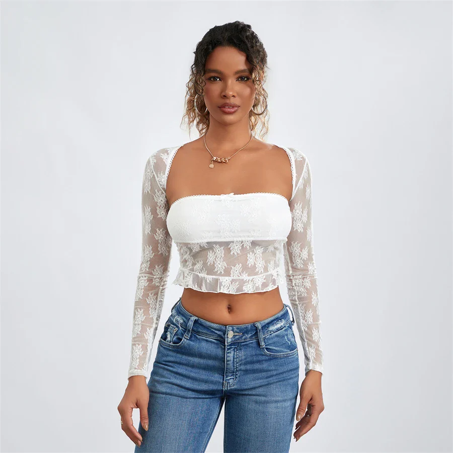 Meshed Petals Lace Top - Image 9