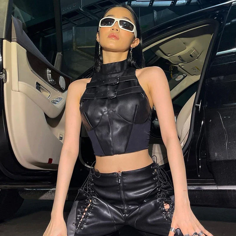 Mikella Leather Tank Top - Image 2