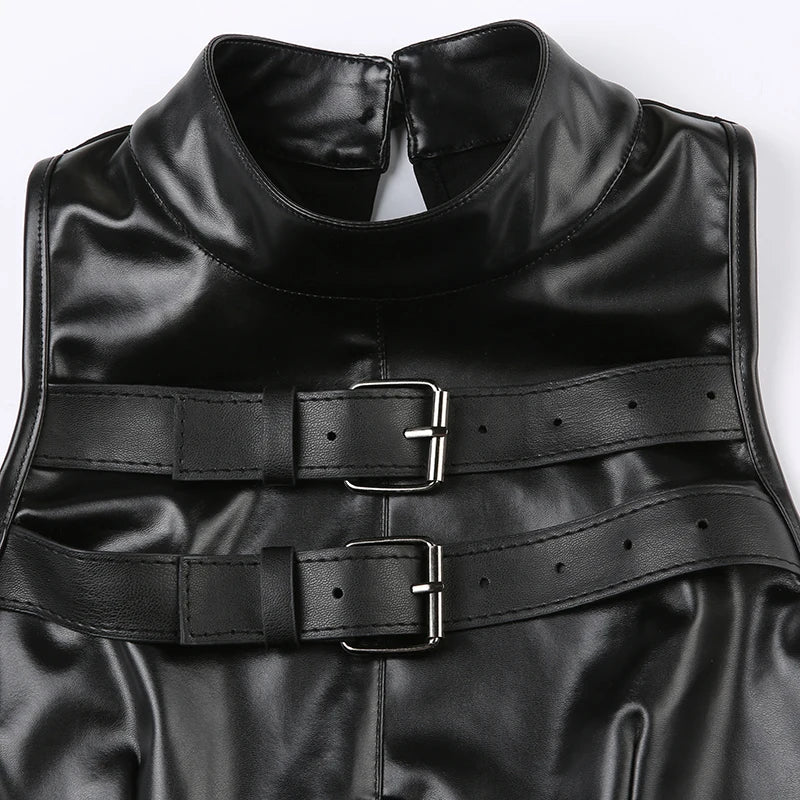 Mikella Leather Tank Top - Image 8