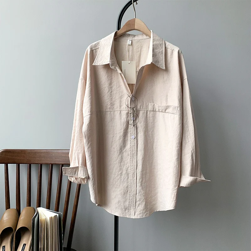 Minimal Chic Drape Shirt - Image 9