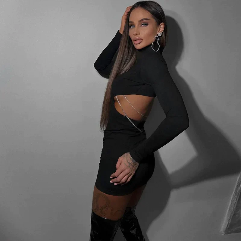 More Time To Shine Backless Mini Dress - Image 3