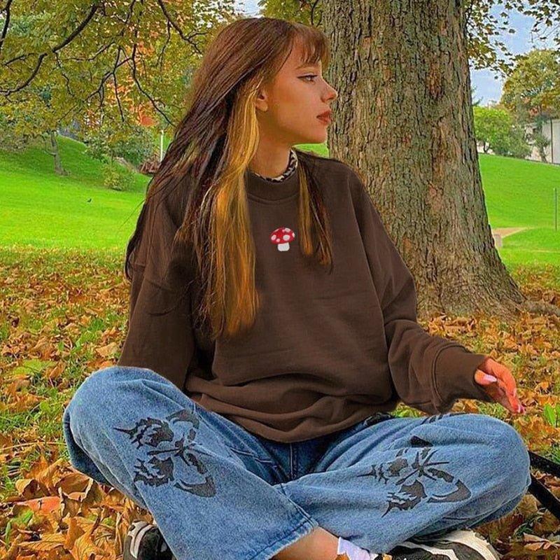 MUSH Brown Crewneck Pullover - Image 3