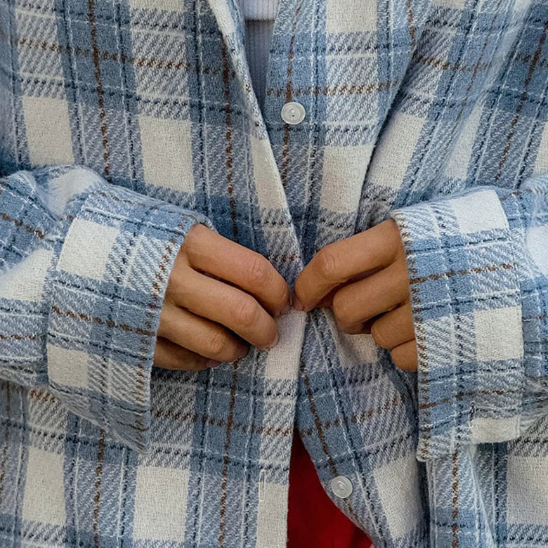 Newport Loose Plaid Shirt - Image 10
