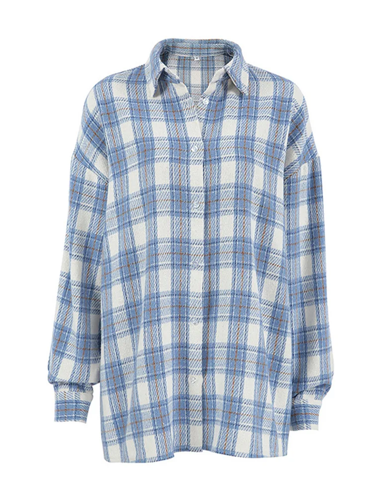 Newport Loose Plaid Shirt - Image 14