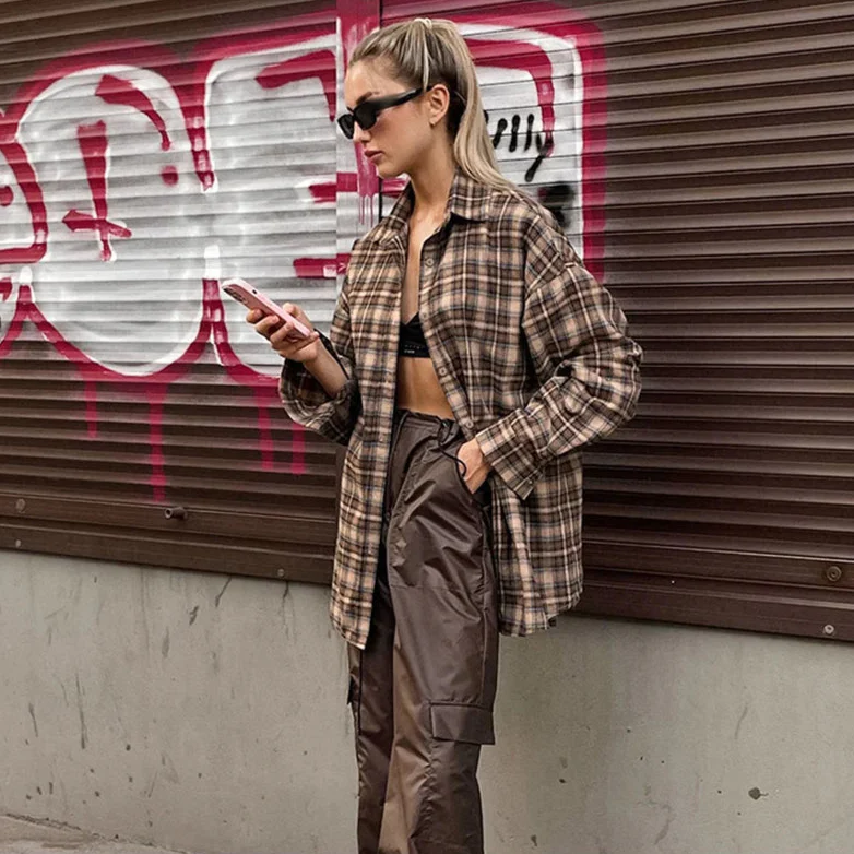 Newport Loose Plaid Shirt - Image 3