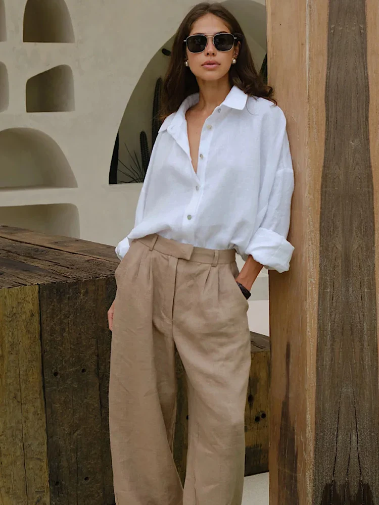 No Time To Chat Linen Shirt - Image 10