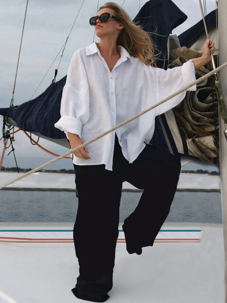 No Time To Chat Linen Shirt - Image 6