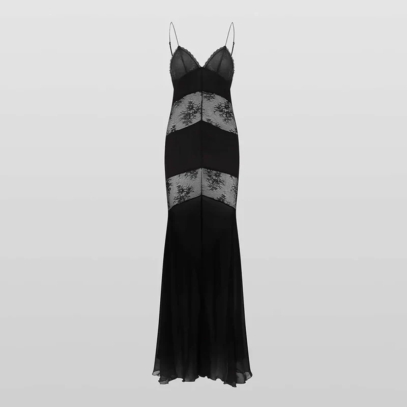 Noelia See Through Sling Maxi Dress - Image 8