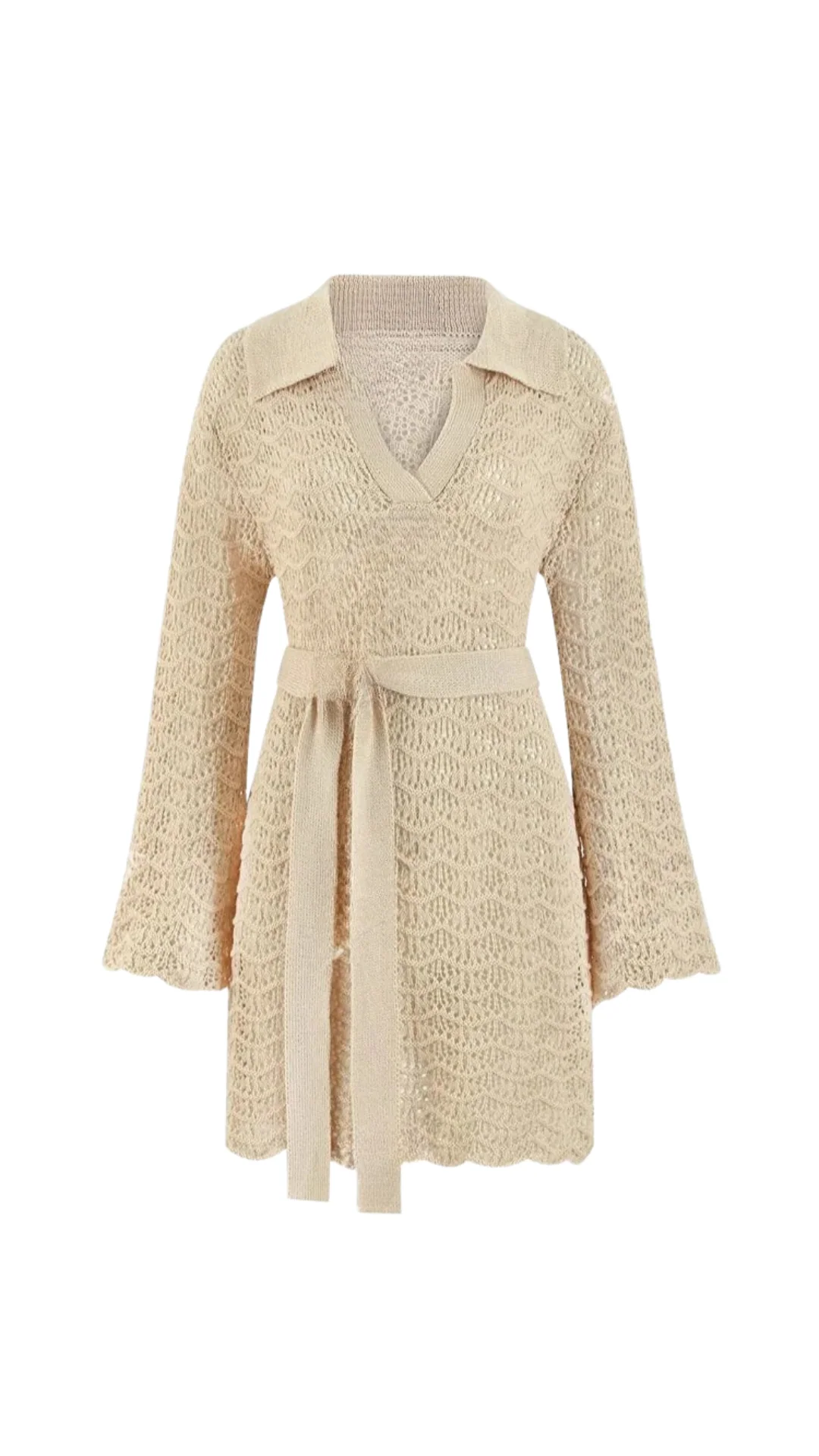 Noemi V Neck Hollow Out Dress - Image 14