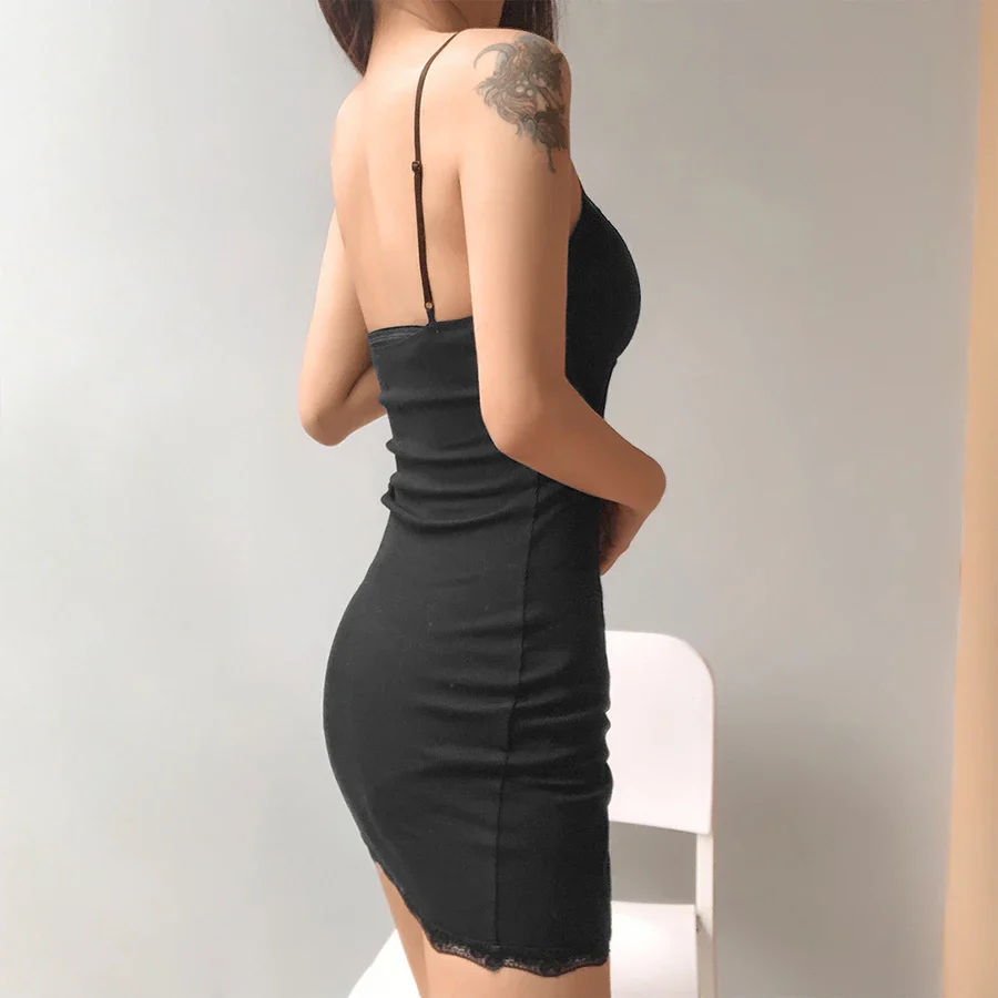 Noir Niche Lace Cami Dress - Image 2