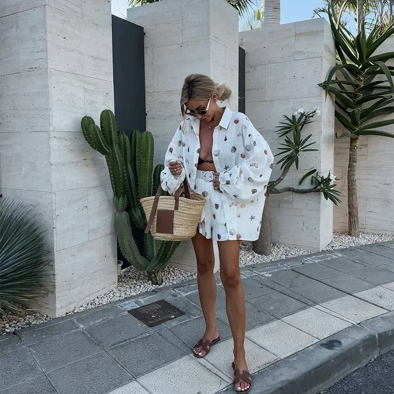 Nylah Shell Printed Shorts Set - Image 7