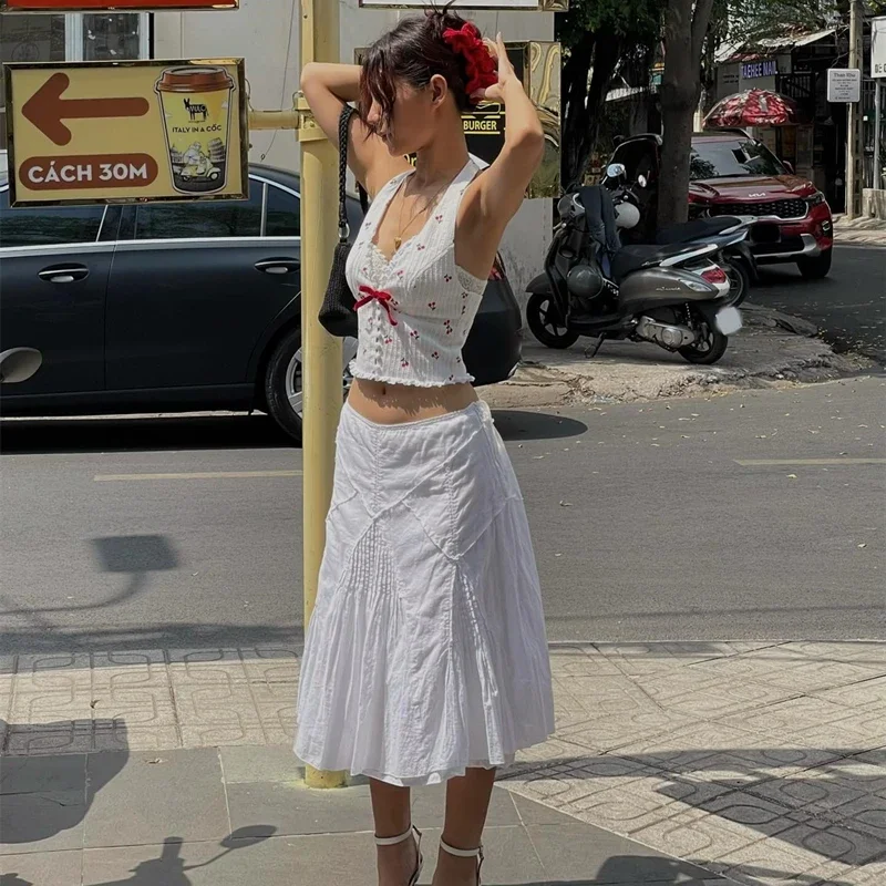 Ollie Cherry Halter Cami Top - Image 3