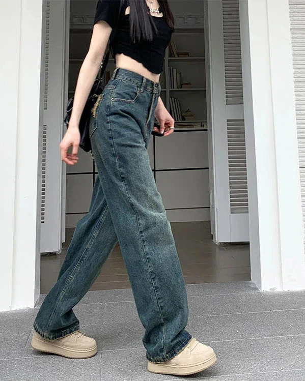 Ondrilla High Waist Wide Leg Jeans - Image 9