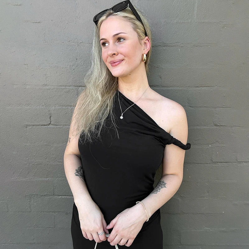 'One Off Should' Ruched Top - Image 12