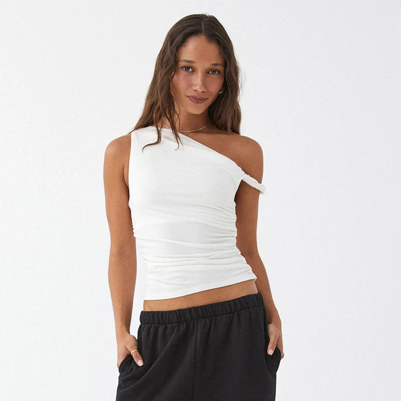 'One Off Should' Ruched Top - Image 2