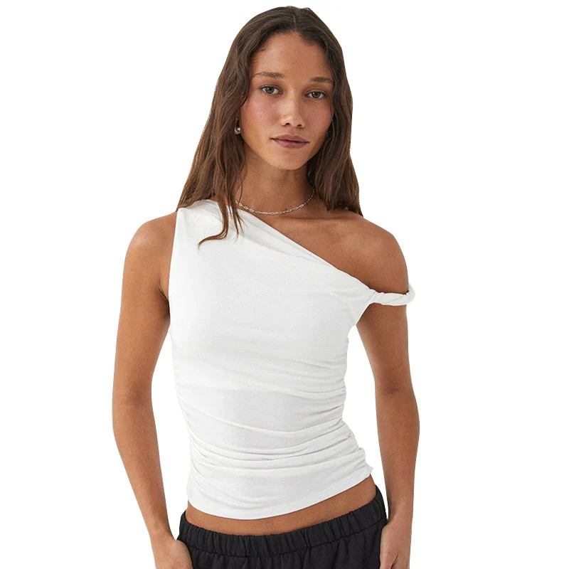 'One Off Should' Ruched Top - Image 3