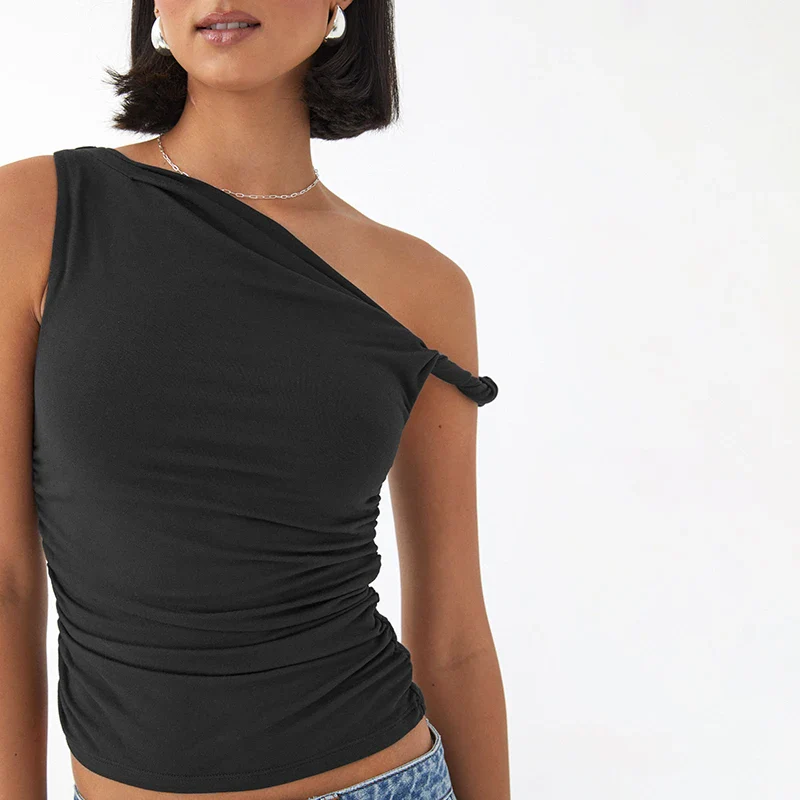 'One Off Should' Ruched Top - Image 9