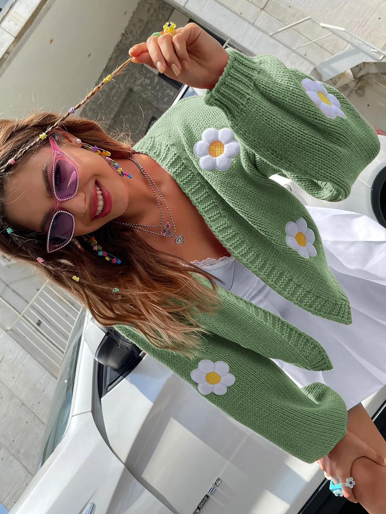 Open Meadow Floral Cardigan - Image 11