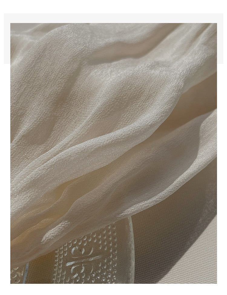 Pearl Elegance Puff Sleeves Midi Dress - Image 17