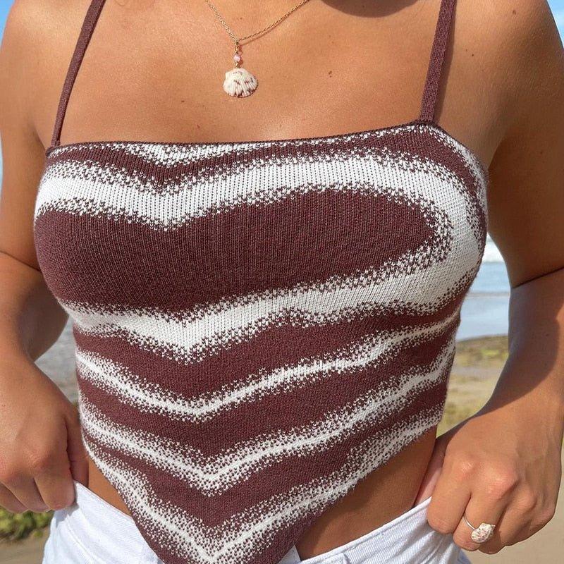 Penelope Heart Print Knitted Top - Image 7