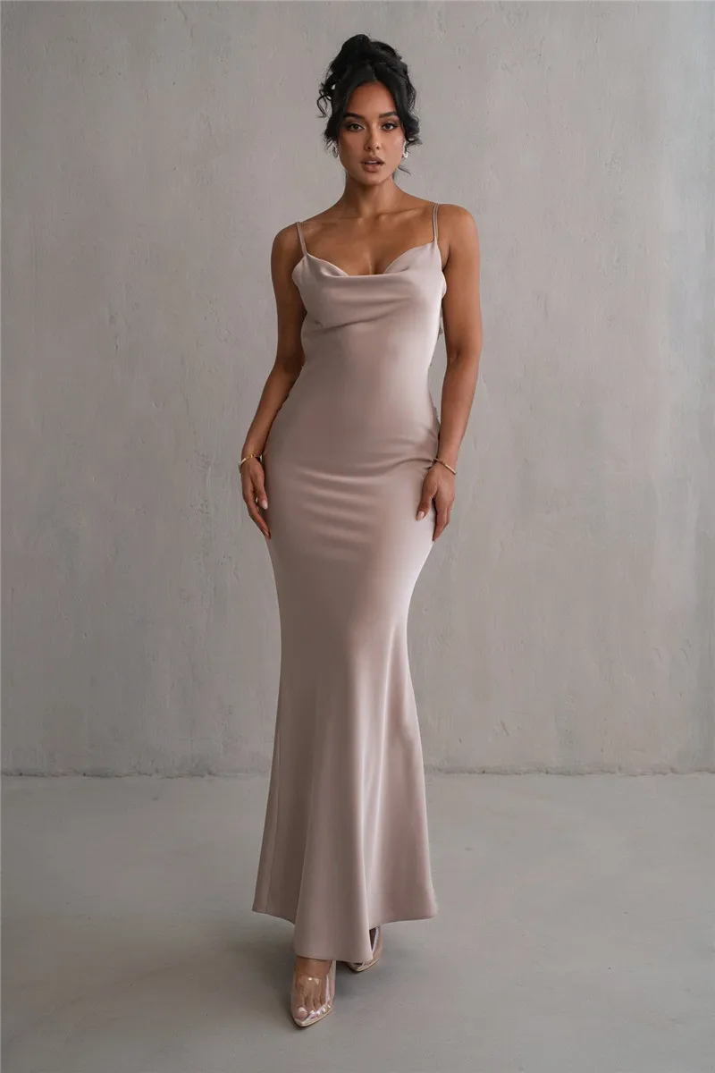 Petal Flow Backless Maxi Dress - Image 13