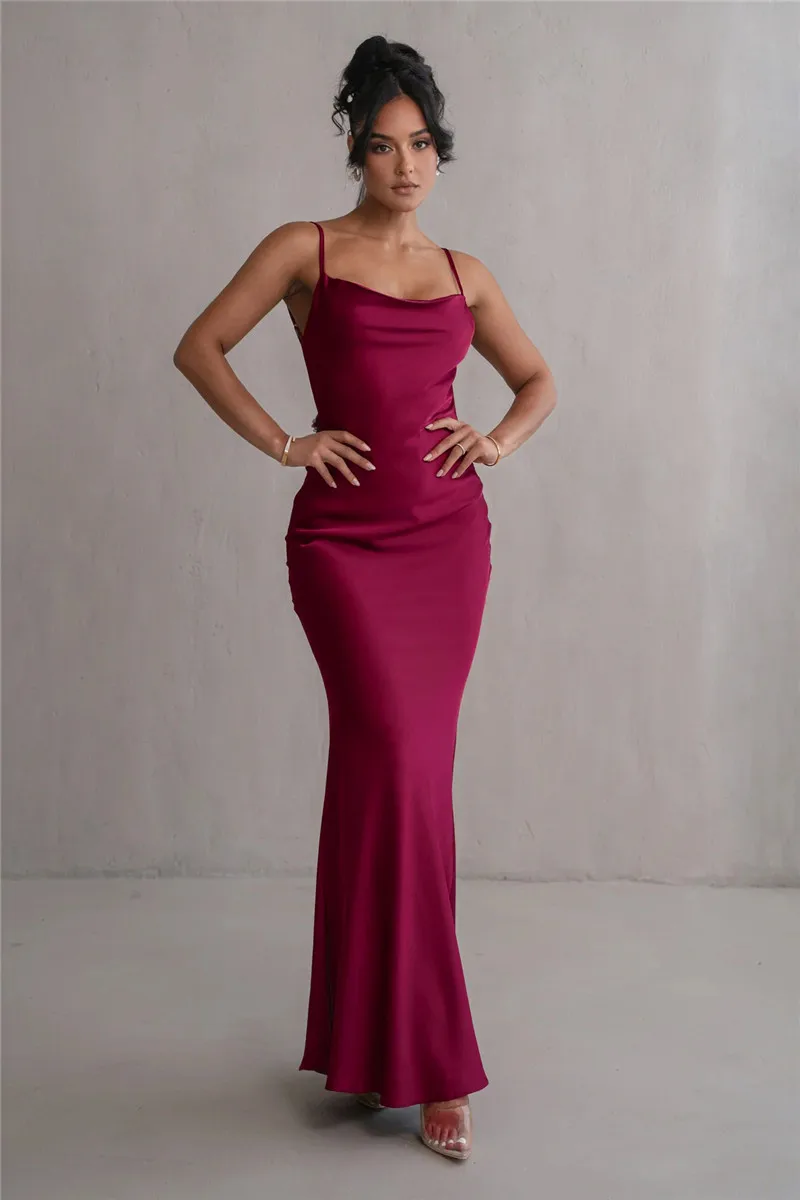 Petal Flow Backless Maxi Dress - Image 25