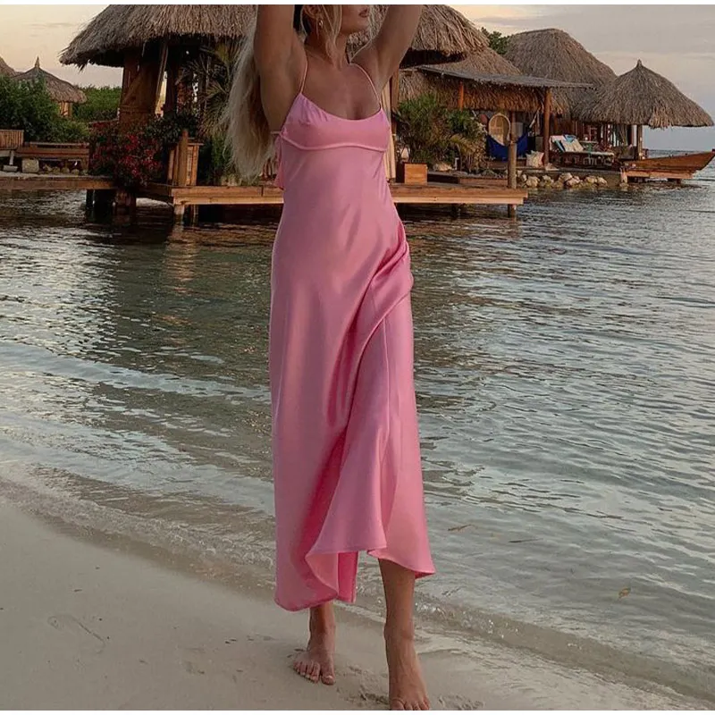 Petite Petals Split Slip Dress - Image 8