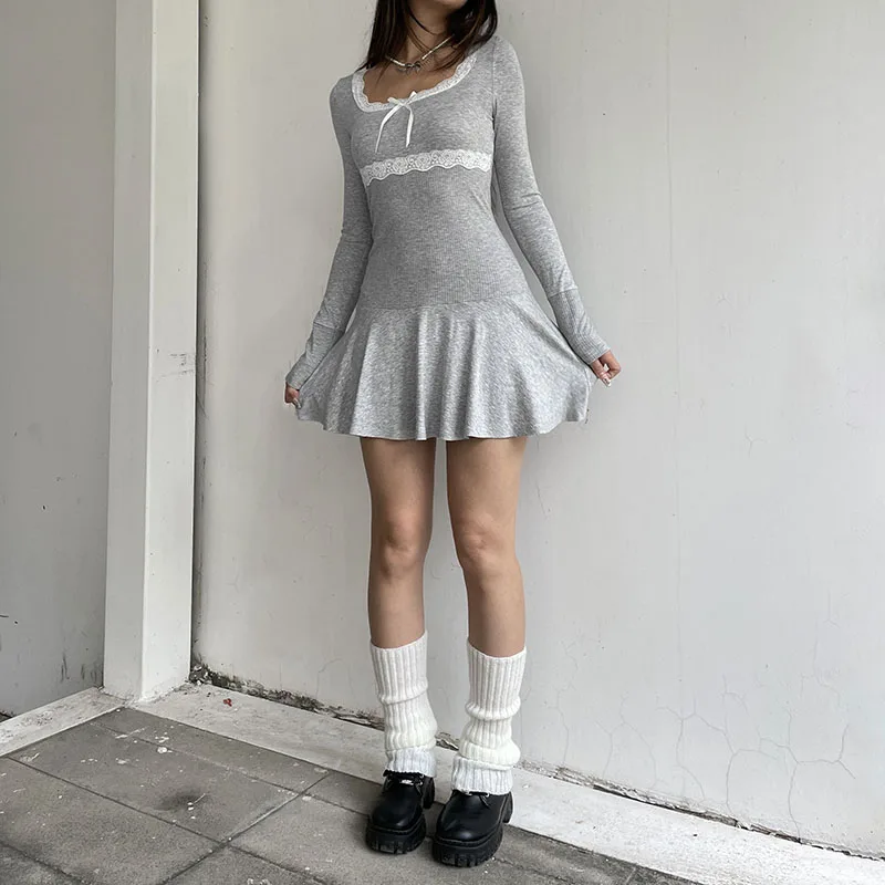 Petite Praline Lace Mini Dress - Image 8