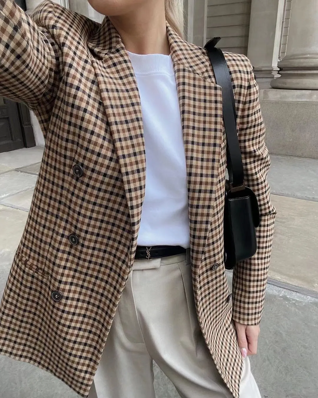 Plaid Harmony Easygoing Coat - Image 5