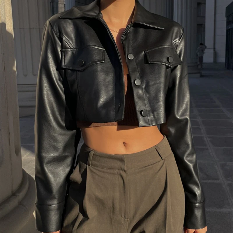 Raven's Edge Cropped Jacket - Image 3