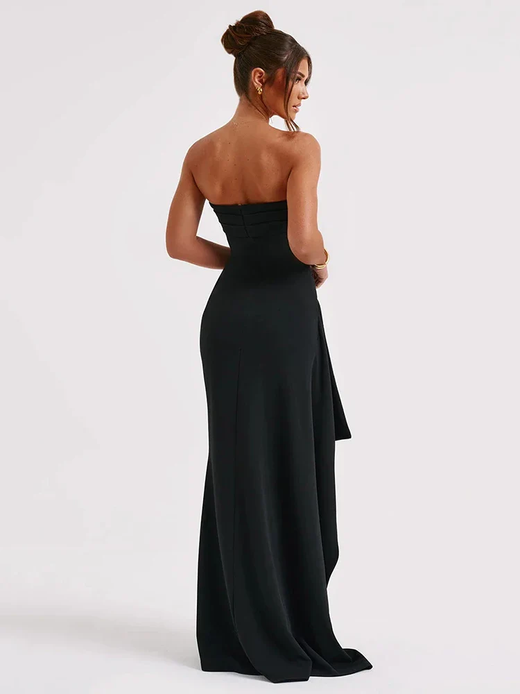 Ravish in Slit Strapless Maxi Dress - Image 5