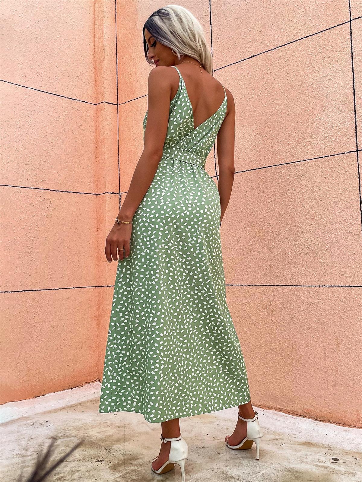 Renny Side Slit Sleeveless Floral Dress - Image 4