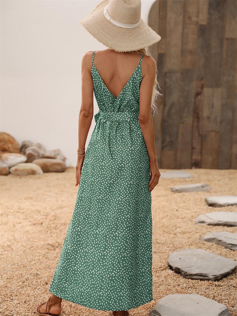 Renny Side Slit Sleeveless Floral Dress - Image 5