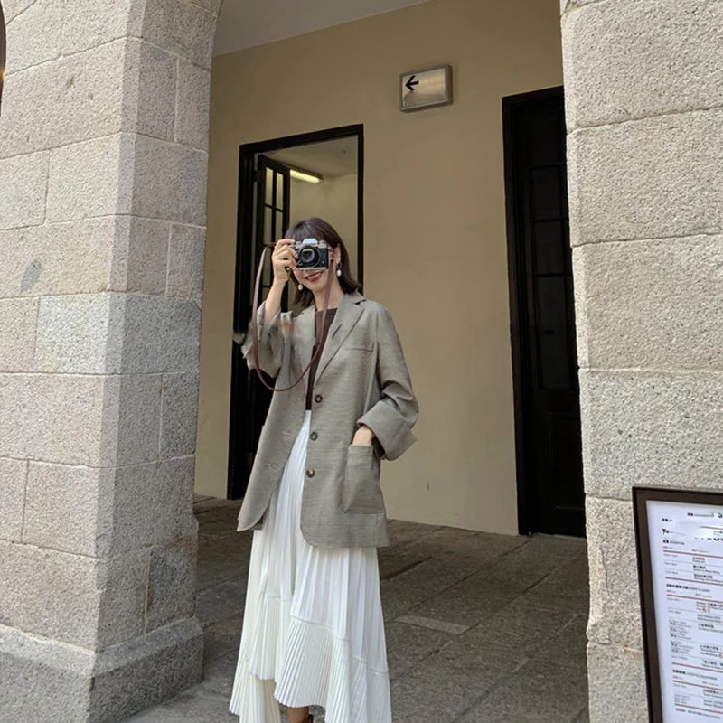 Reno Pleated Asymmetrical Long Skirt - Image 8