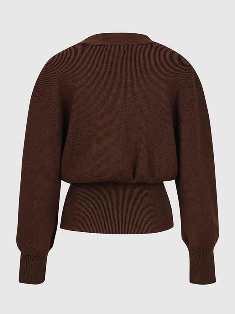 Rhode Isle V Neck Knitted Cardigan - Image 11