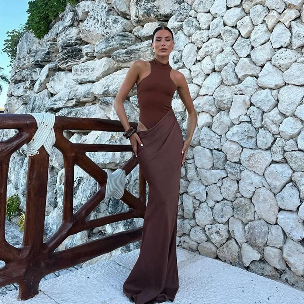 Roslyn Satin Maxi Dress - Image 11