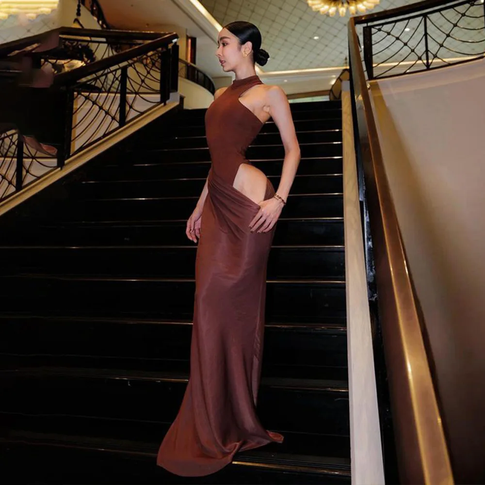 Roslyn Satin Maxi Dress - Image 13