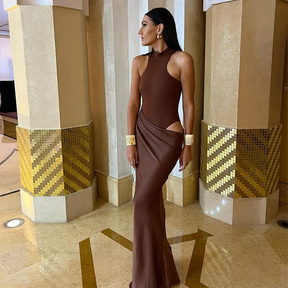 Roslyn Satin Maxi Dress - Image 14