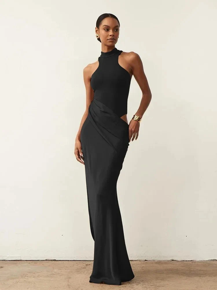 Roslyn Satin Maxi Dress - Image 15