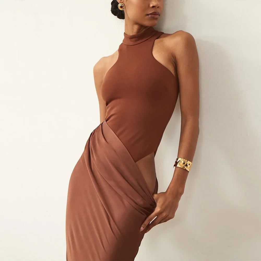 Roslyn Satin Maxi Dress - Image 3